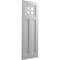 Ekena Millwork True Fit PVC San Antonio Mission Style Fixed Mount Shutters, Primed, 12"W x 32"H TFP001ST12X032PR - alternate 3